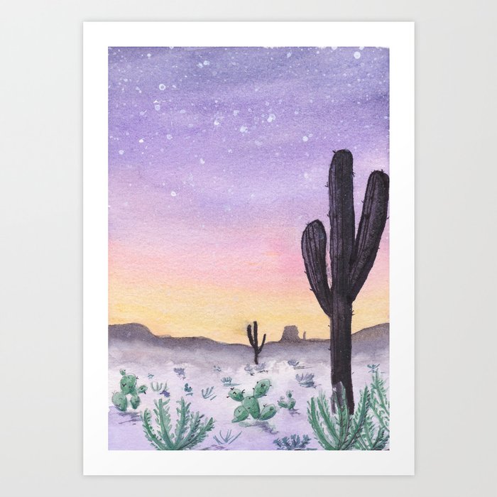 Utah at twilight Art Print