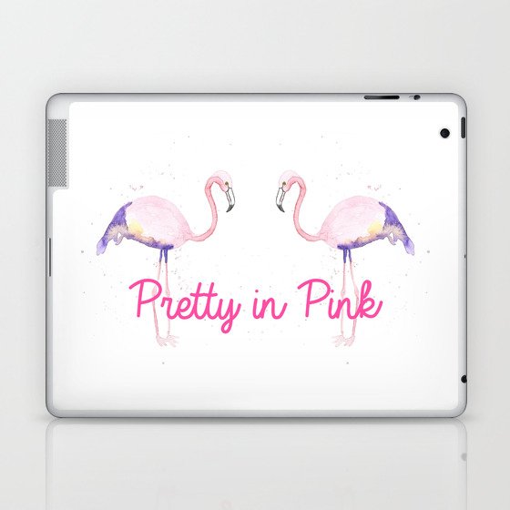 Pretty in Pink Flamingo Laptop & iPad Skin