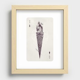 Queen of Spades Recessed Framed Print