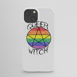Queer Witch Rainbow Pentacle iPhone Case