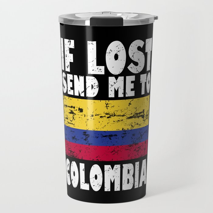 Colombia Flag Saying Travel Mug