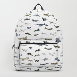 Various American Military Airplanes Backpack | Attackaircraft, Many, Pattern, Sr71, Airplane, Usa, Reaper, F22, Aviation, Patriot 
