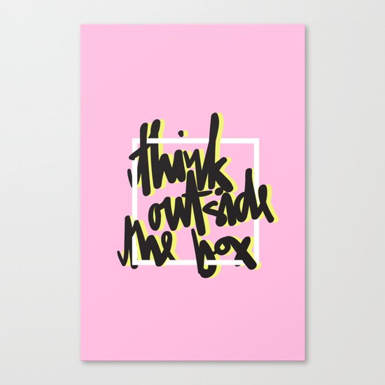 Think Outside The Box Canvas Print