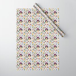 Frida Kahlo Pattern Wrapping Paper