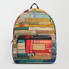 Colorful Book Stack Backpack