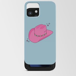 Abstract Cowboy Hat Pink And Blue Print Preppy Modern Aesthetic iPhone Card Case
