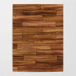 Brown wood board Poster