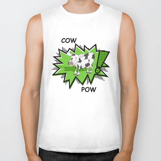 Cow Pow Biker Tank