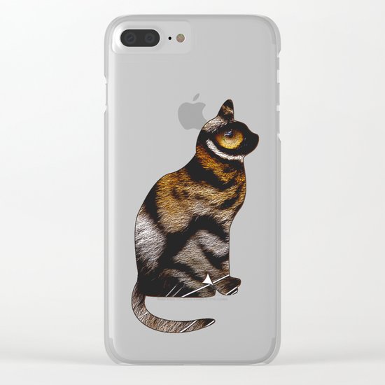 THE TIGER WITHIN Clear iPhone Case