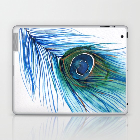 Peacock Feather I Laptop & iPad Skin