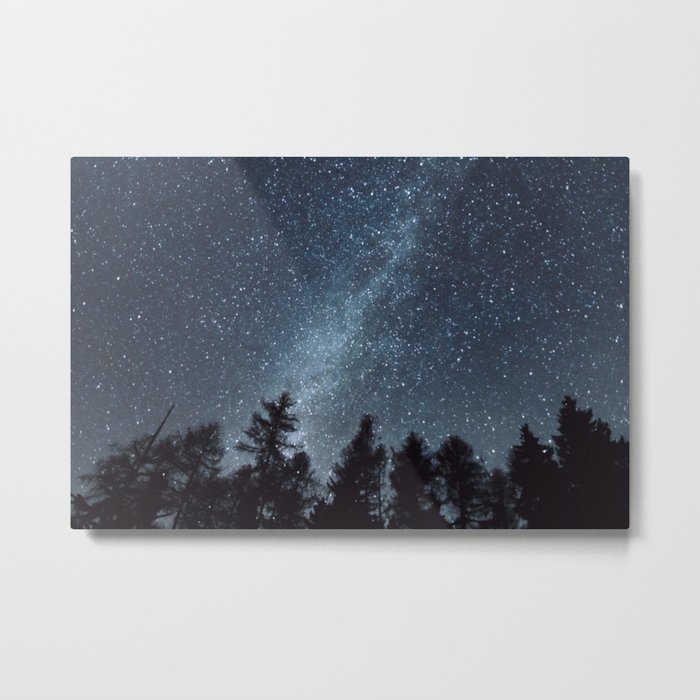Milky Way in the Woods | Nature and Landscape Photography Metal Print