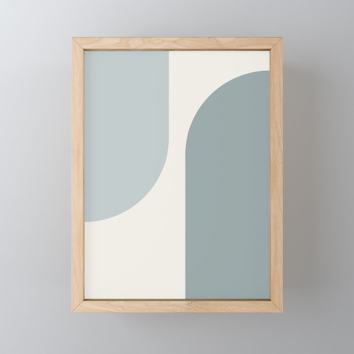 Modern Minimal Arch Abstract XII Framed Mini Art Print