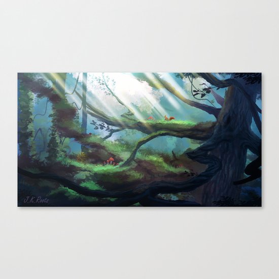 In The Treetops Canvas Print