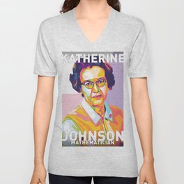 Katherine Johnson V Neck T Shirt