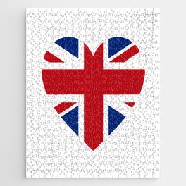 BRITISH UNION JACK HEART Jigsaw Puzzle