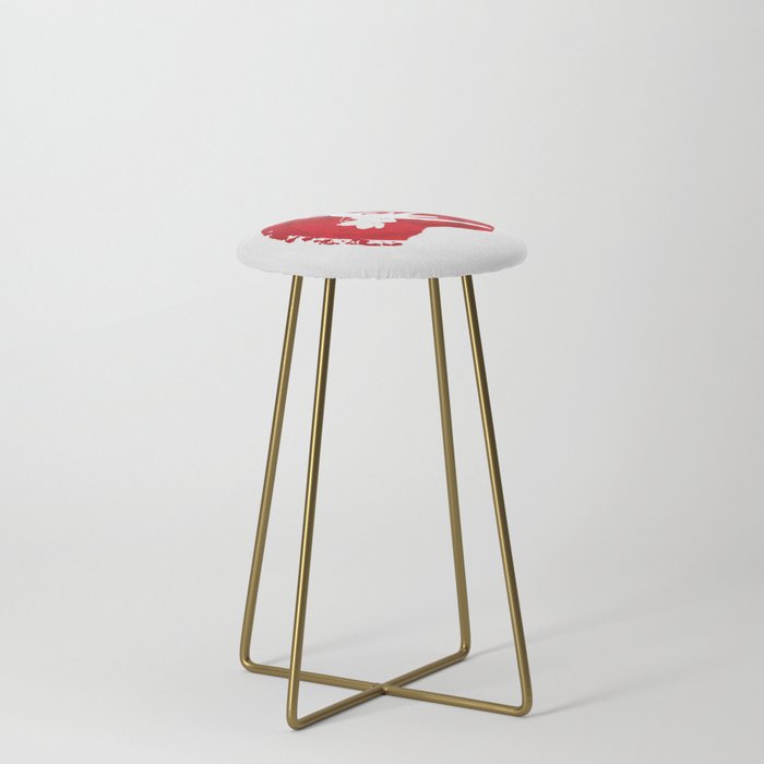 Red Levi Akerman Counter Stool By, Levi Counter Stool