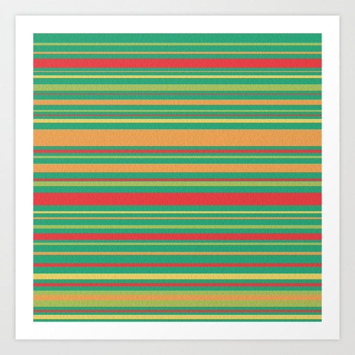 Colorful lines Art Print