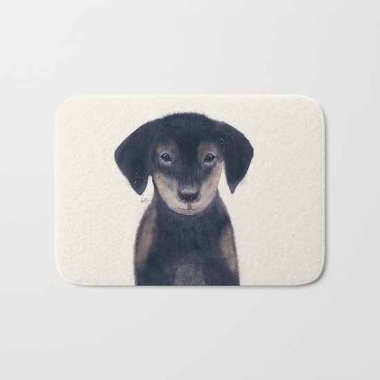 little dachshund Bath Mat