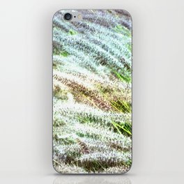 green and white fluffy foliage iPhone Skin