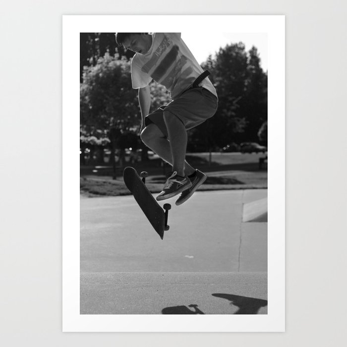 Varial Kickflip Art Print By Invisible Explosions Society6