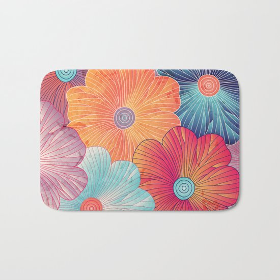 Big flowers Bath Mat