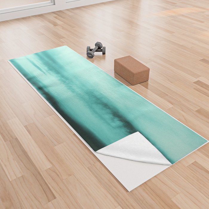 Mint-Green Ocean Vibes #1 #decor #art #society6 Yoga Towel