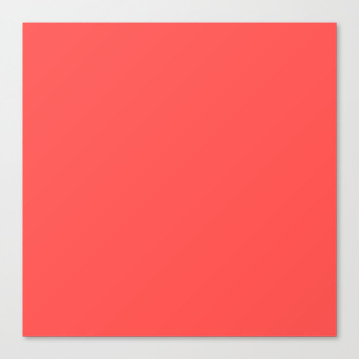Fluorescent Red Canvas Print