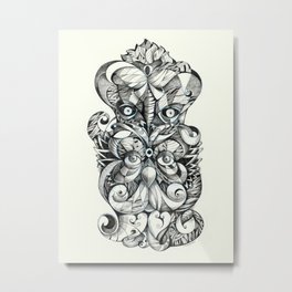 2faces Metal Print