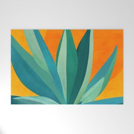 West Coast Sunset With Agave Welcome Mat