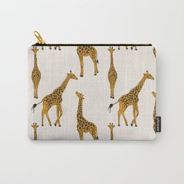 Giraffe yellow Carry-All Pouch | Zoo, Camouflage, Tall, Funny, Nature, Big, Fur, Drawing, Giraffa, Savanna 