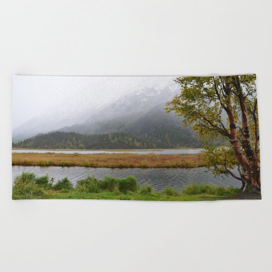 Season's First Snow II Beach Towel