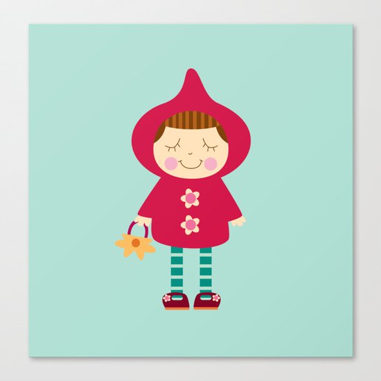 Little red riding hood Canvas Print