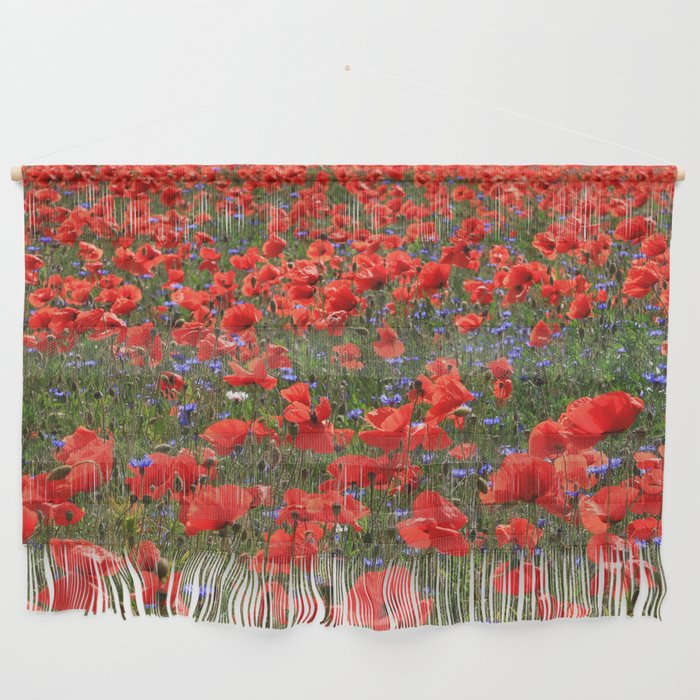 A Meadow of Red Poppies Wall Hanging