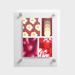 Assemble patchwork composition 19 Floating Acrylic Print