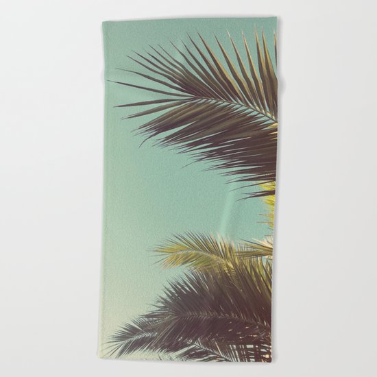 Autumn Palms Beach Towel
