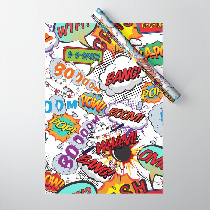 Comic deals wrapping paper