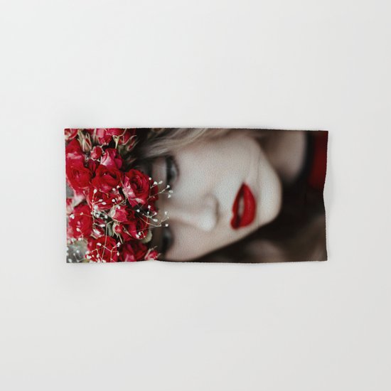 Red rose Hand & Bath Towel