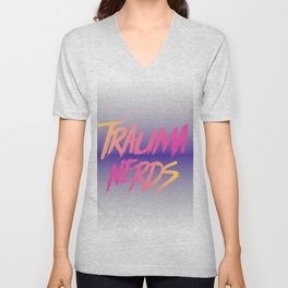 Trauma Nerds Logo V Neck T Shirt
