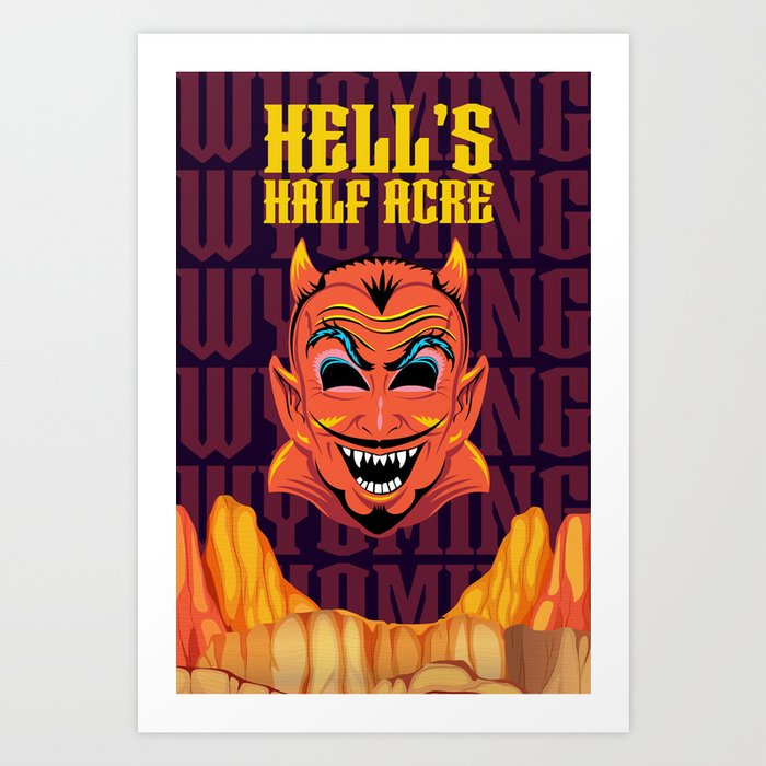 Hell's Half Acre Art Print