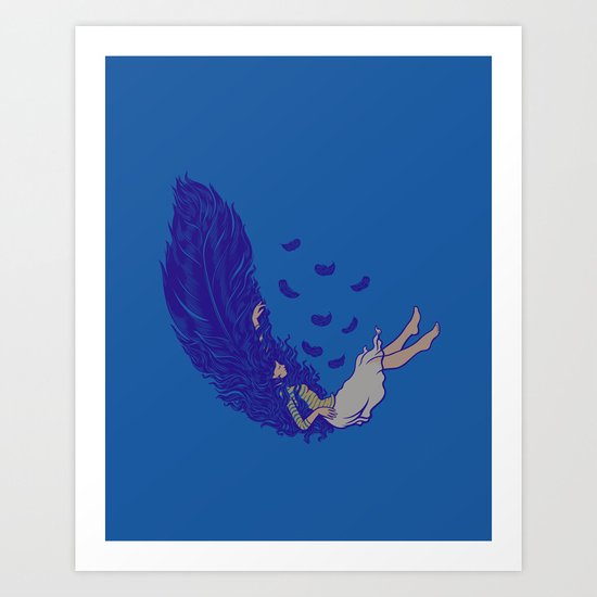 Falling dreams Art Print