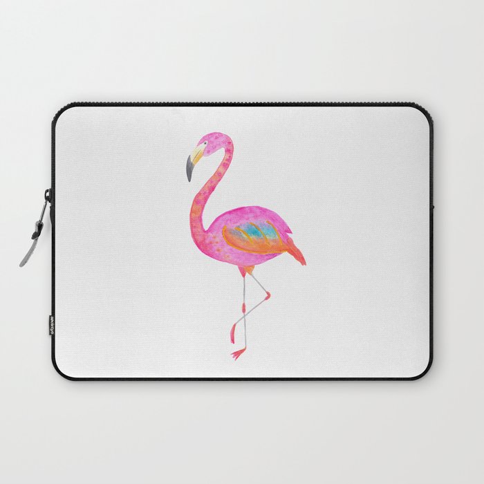 Flamboyant flamingo - bright watercolour painting Laptop Sleeve