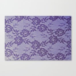 Purple lace Canvas Print