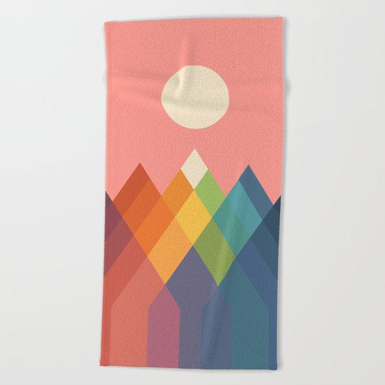 Rainbow Peak Beach Towel