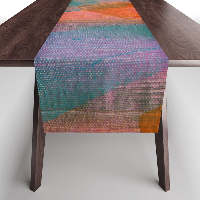 Modern Abstract Painting Table Runner