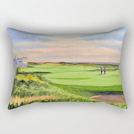 Kingsbarns Golf Course Scotland 9th Green Rectangular Pillow