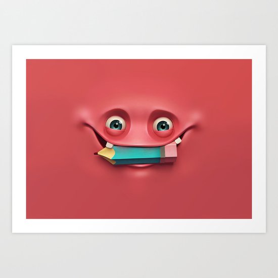 Happy face Art Print