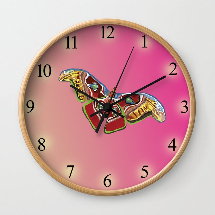 Butterfly art Wall Clock