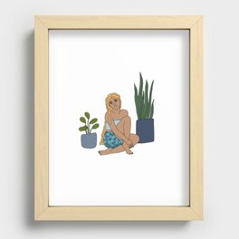 Plant Lady 4 Recessed Framed Print