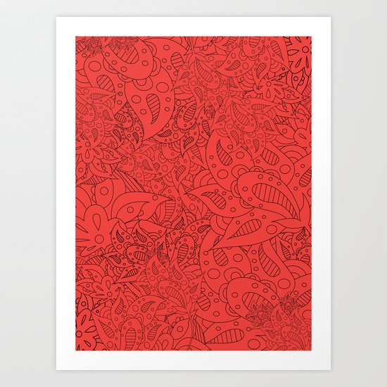 Lucy Flowers Art Print