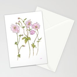 Pink Anemone Stationery Card